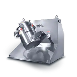 PerMix PTU Series 3D Mixer with rotating drum for gentle, multi-directional mixing of powders and granules