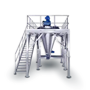 PerMix Conical Mixer with vertical auger screw for gentle and uniform powder mixing