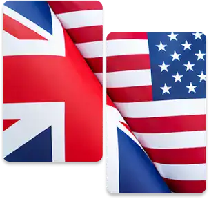 Flag symbolizing partnership between the UK and USA for PerMix incorporation