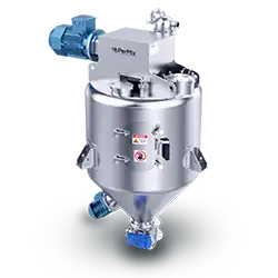 PerMix Vertical Paddle Mixer with upright shaft and paddles for accurate, space-saving powder blending